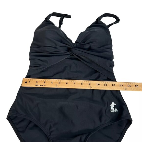 Disney Parks Black Mickey Mouse Adjustable Strap One Piece Swimsuit Size S - Picture 15 of 16